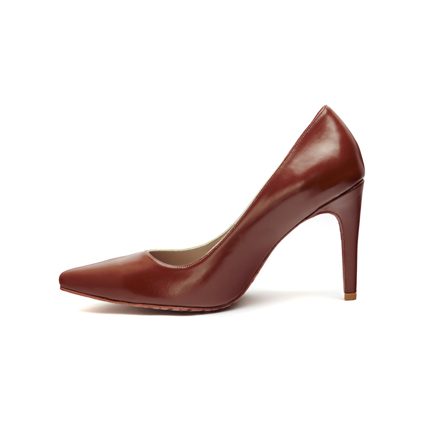 Scarpin Faith - marrom e creme