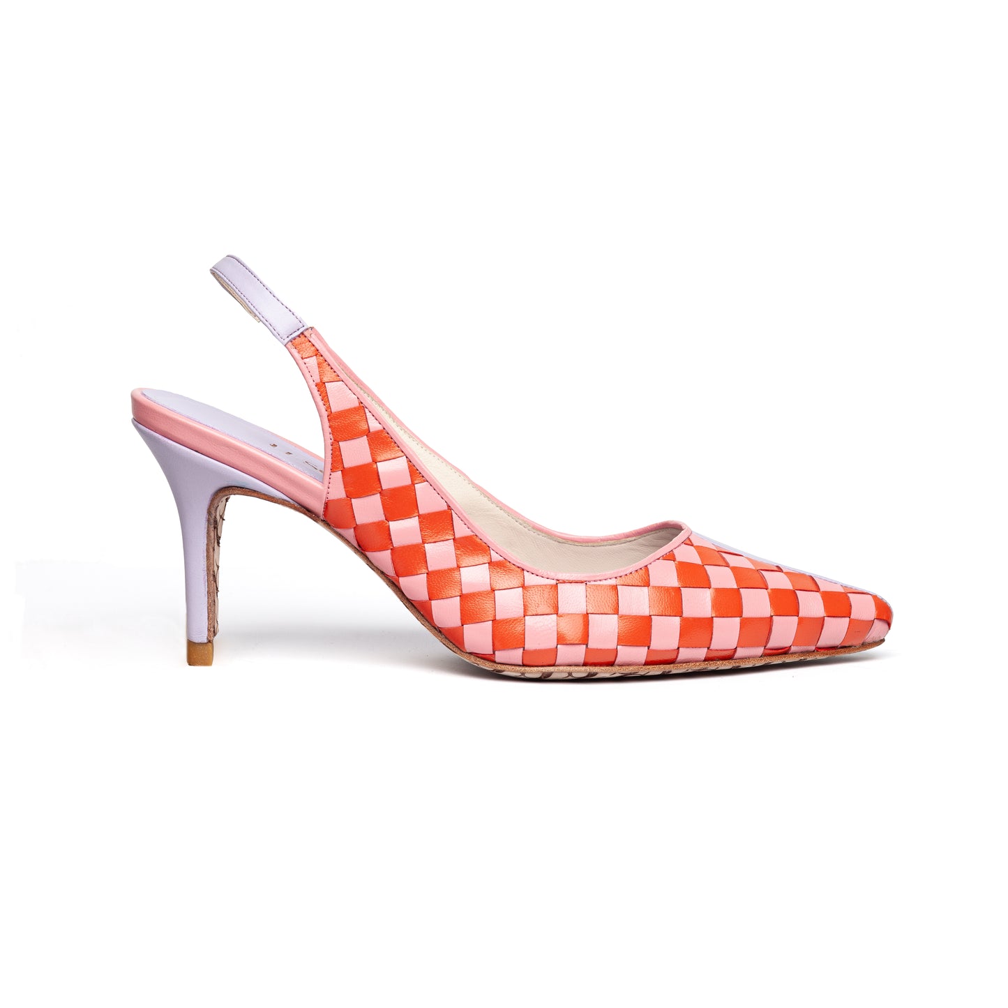 Scarpin Maia - Laranja, Rosa e Lilás