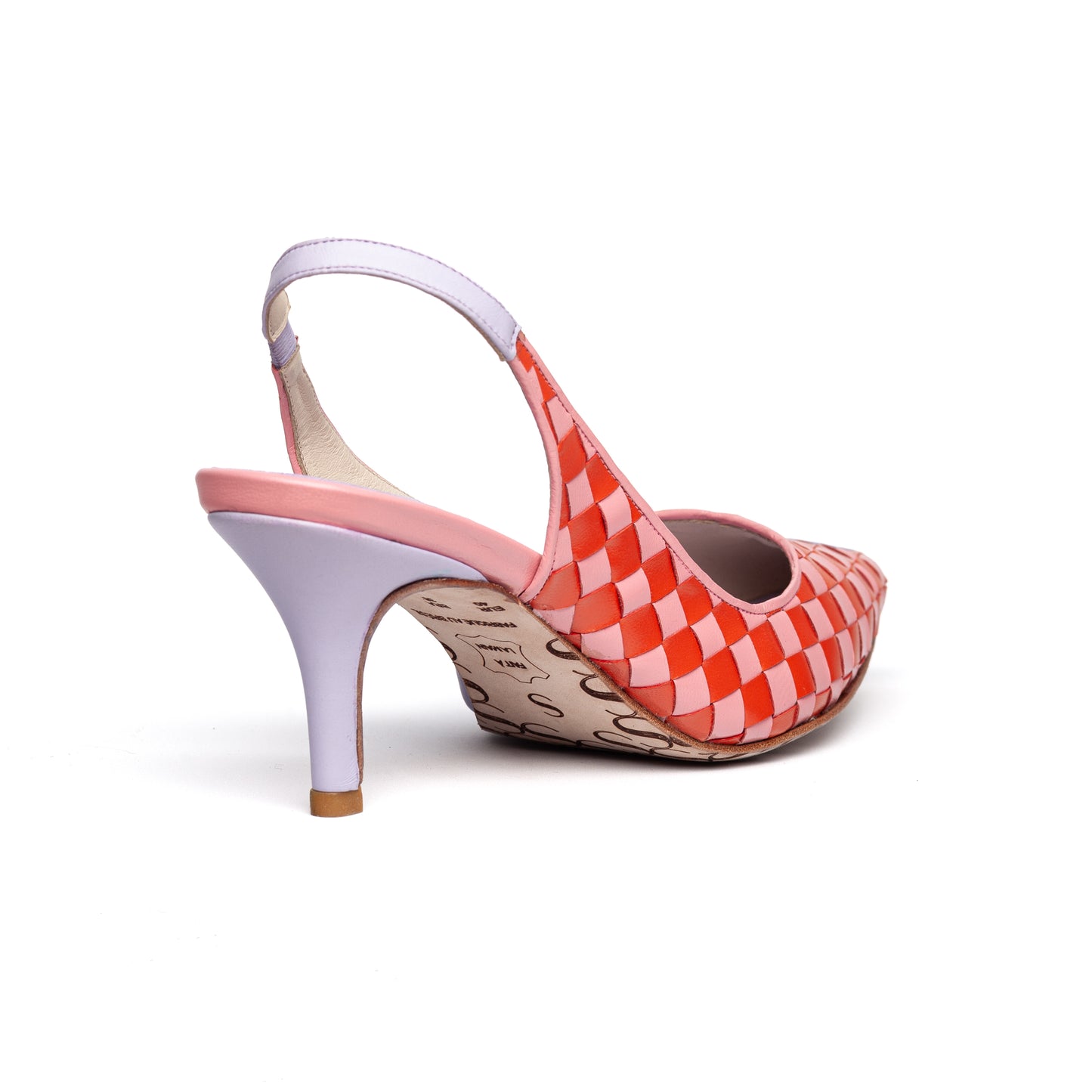 Scarpin Maia - Laranja, Rosa e Lilás