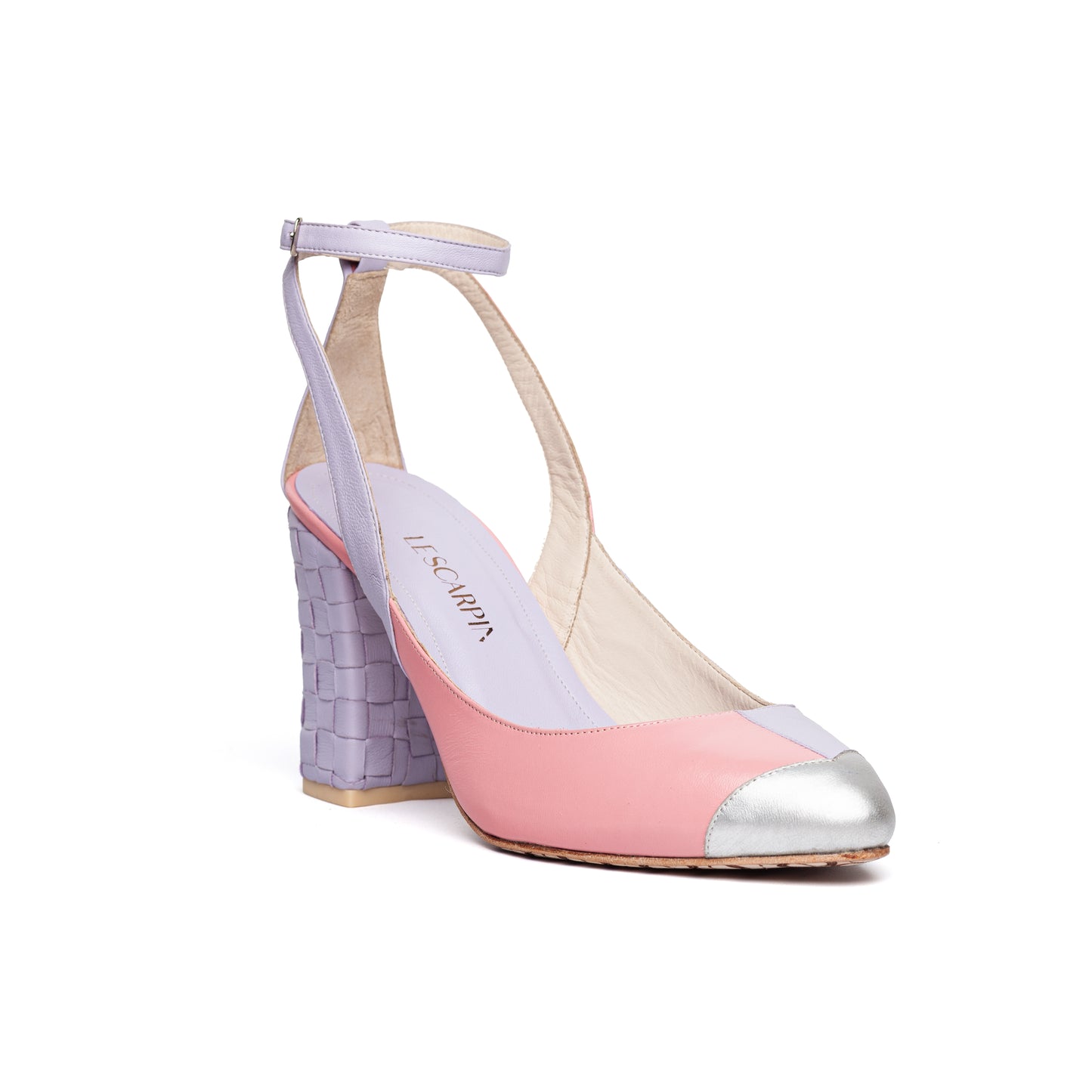 Scarpin Mira - Rosa, Lilás e Prata