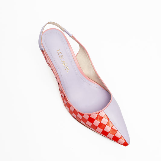 Scarpin Maia - Laranja, Rosa e Lilás