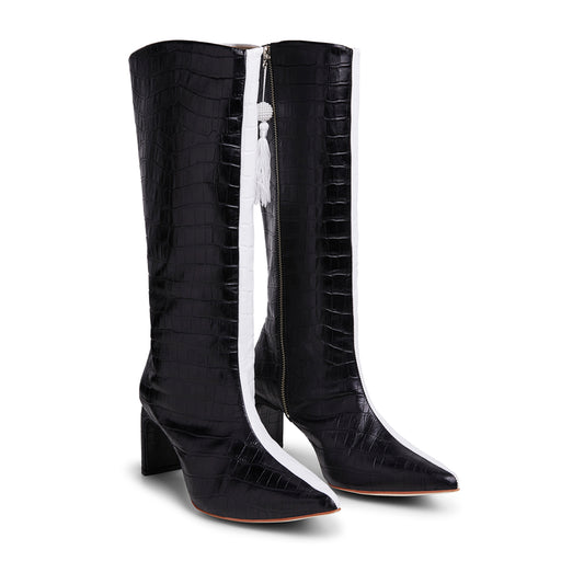 Bota preto e branco helena