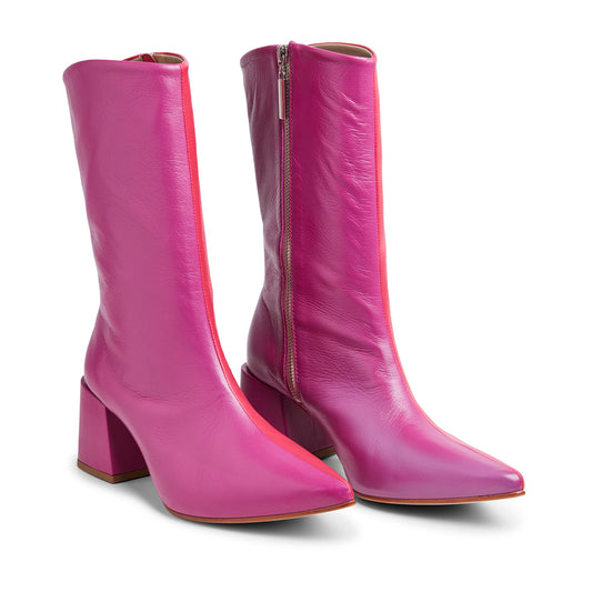 Bota Penélope - rosa e magenta