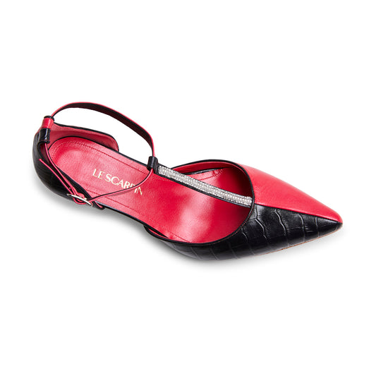 Scarpin rosa e preto